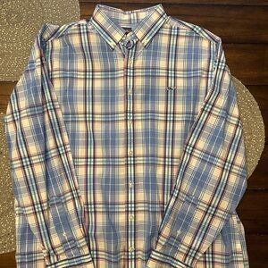 Vineyard Vines Slim Fit Whale Dress Shirt Size Men’s XL Plaid